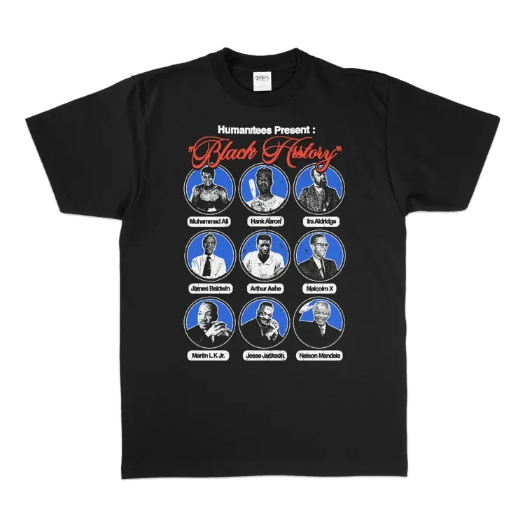 Black History (Legends) tee, front