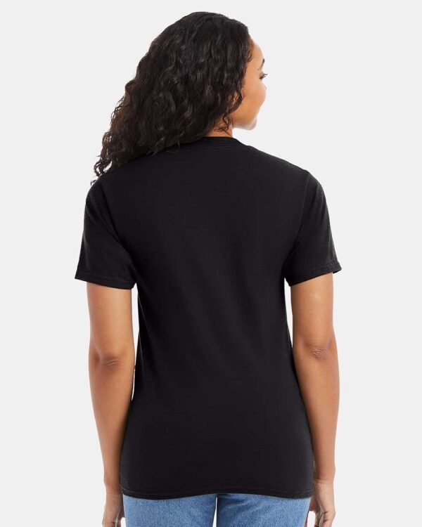 Hanes 5180 Beefy-T, black, worn