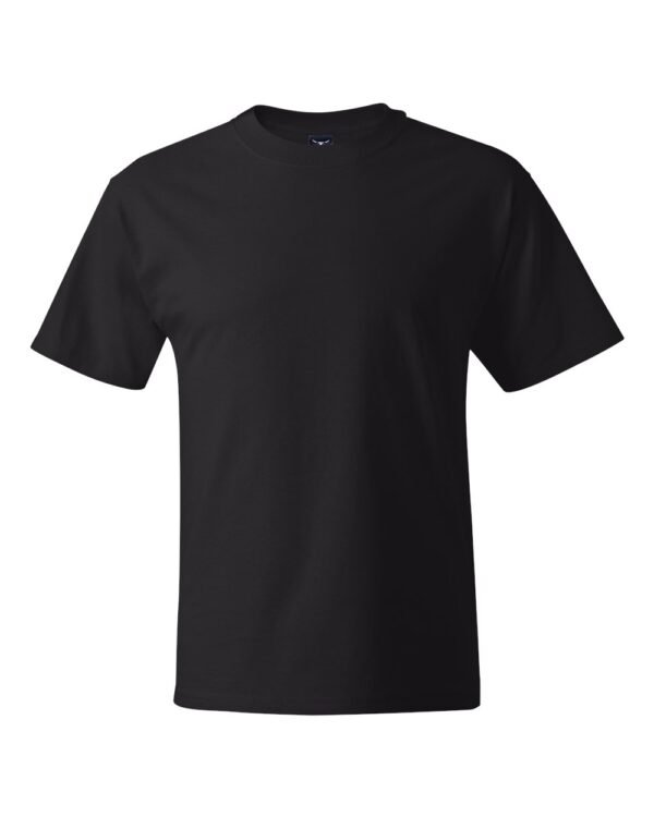 Hanes 5180 Beefy-T, black, front