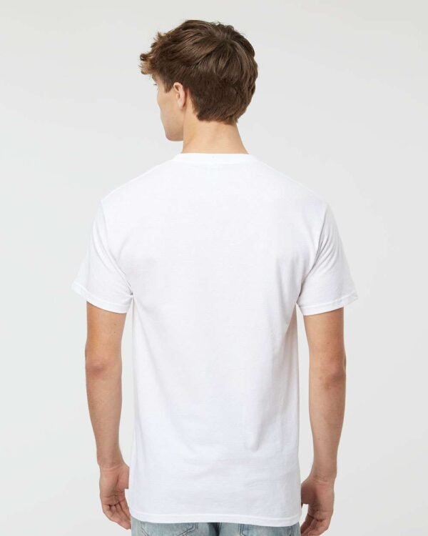 M&O 4800 Gold Soft Touch Tee, white, worn