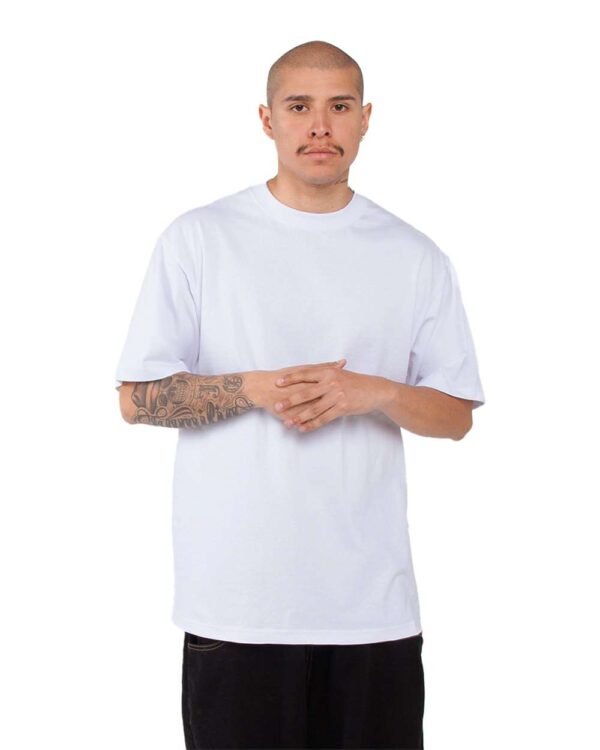 Shaka Wear Max Heavyweight Tee, white, worn
