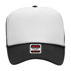 OTTO 39-165 Foam Front Trucker, Black/White/Black
